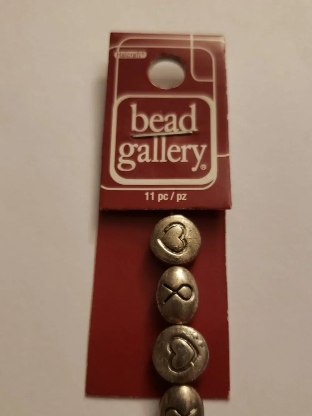 Halcraft Bead Gallery Silvertone Heart Awareness Ribbon Beads Round Oval New